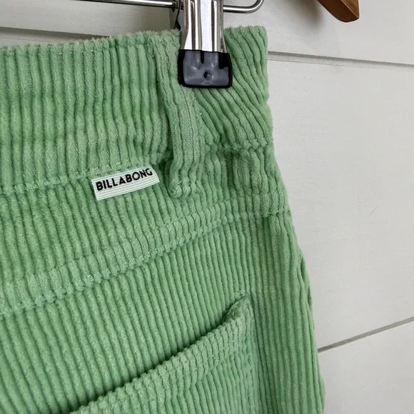 Billabong x The Salty Blonde CHILL OUT Corduroy WASHED GRASS PANTS WOMEN 26 - Picture 7 of 14